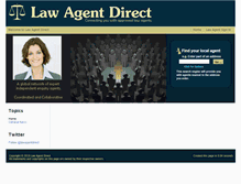 Tablet Screenshot of lawagentdirect.com